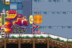 The mechaniloid attacks
